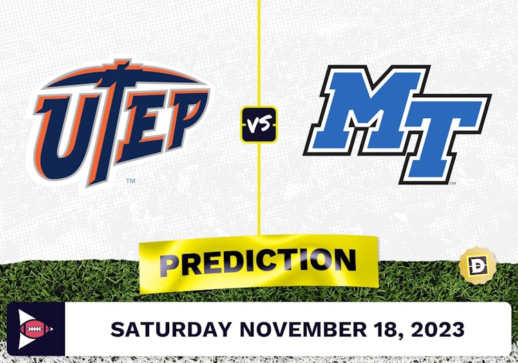 Texas-El Paso vs. Middle Tennessee CFB Prediction and Odds - November 18, 2023