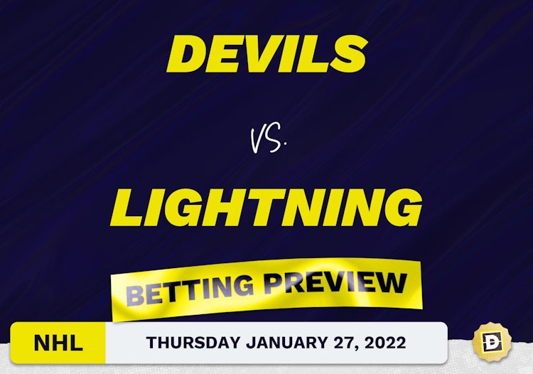 Devils vs. Lightning Predictions and Odds - Jan 27, 2022