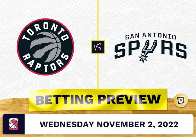 Raptors vs. Spurs Prediction and Odds - Nov 2, 2022