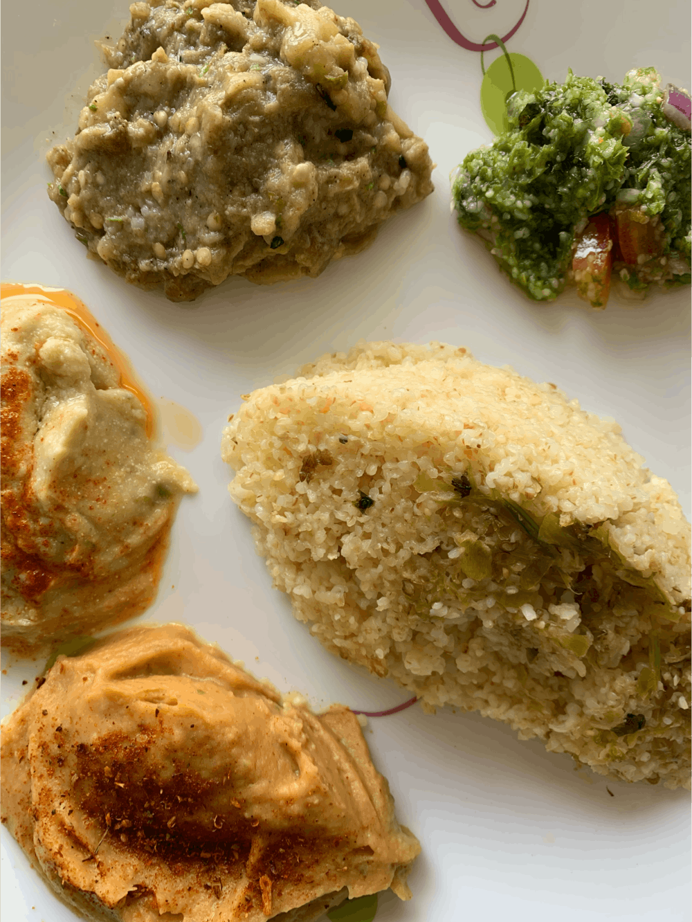 Assorted homemade levantine dishes