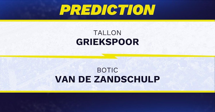Tallon Griekspoor vs Botic Van de Zandschulp Tennis Prediction.
