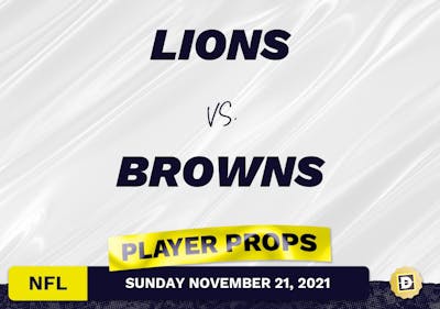 Lions vs. Browns Projected Player Stats - Nov 21, 2021