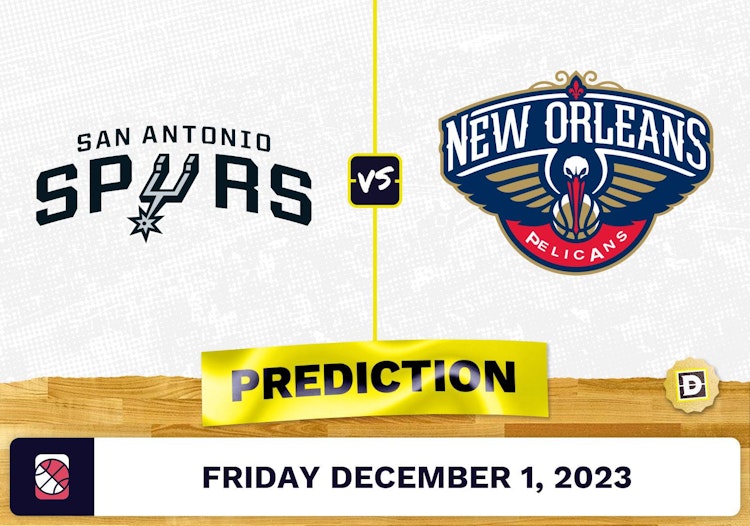 San Antonio Spurs vs. New Orleans Pelicans Prediction and Odds - December 1, 2023