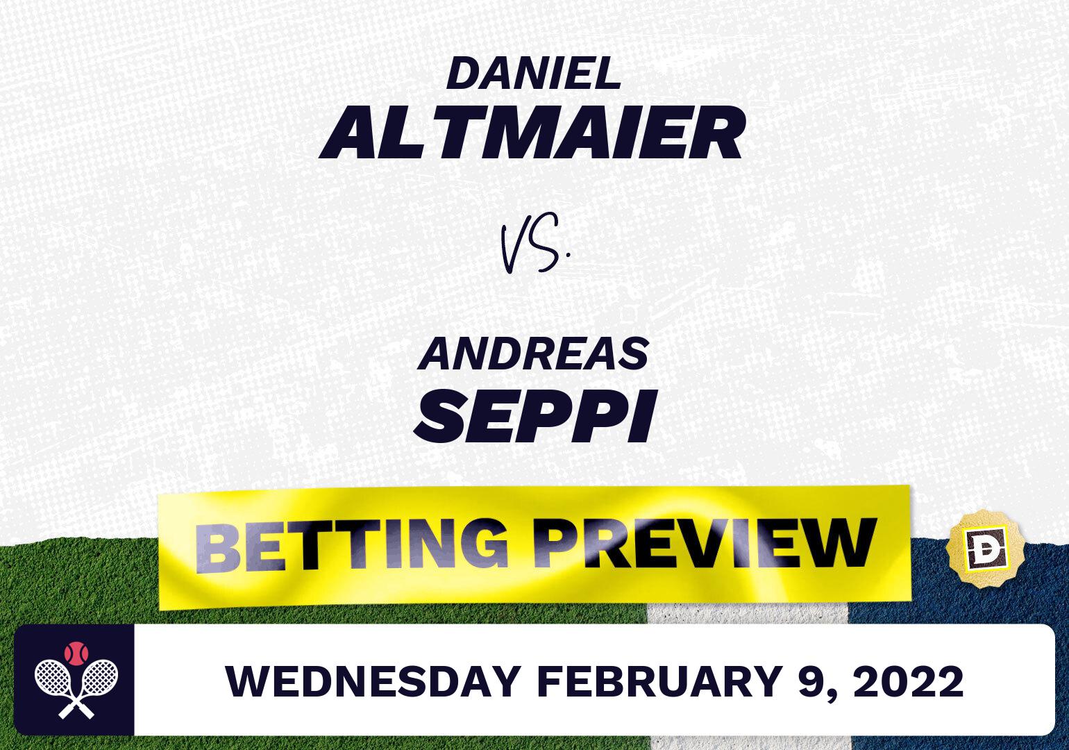 Daniel Altmaier vs. Andreas Seppi Predictions - Feb 9, 2022