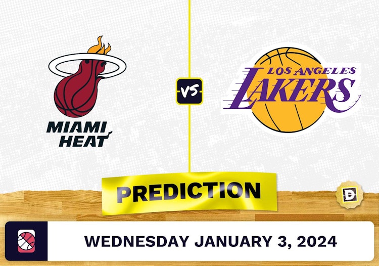 Miami Heat vs. Los Angeles Lakers Prediction, Odds, NBA Picks  [1/3/2024]