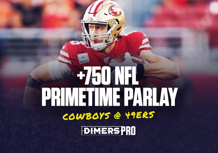 San Francisco 49ers TE George Kittle leads our Week 8 Sunday Night Football parlay picks.