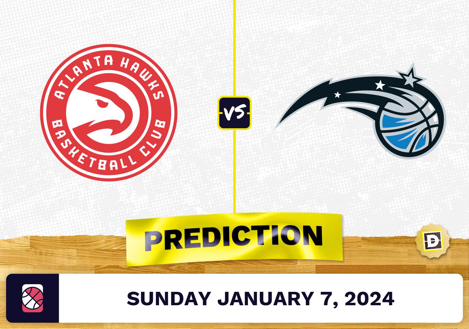 Atlanta Hawks vs. Orlando Magic Prediction, Odds, NBA Picks  [1/7/2024]