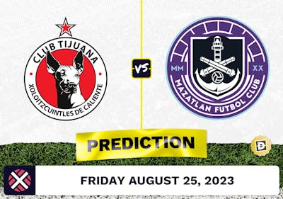 Club Tijuana vs. Mazatlan Prediction and Odds - August 25, 2023