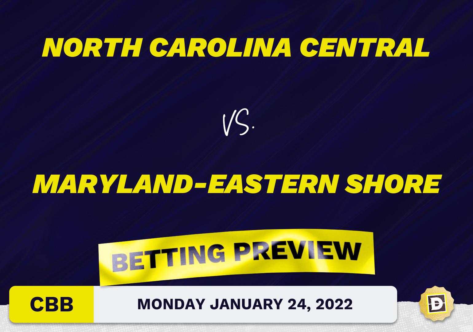 North Carolina Central vs. Maryland-Eastern Shore CBB Predictions and Odds - Jan 24, 2022