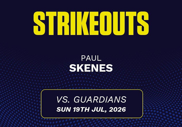 Paul Skenes projected stats for Sunday, July 19, 2026.