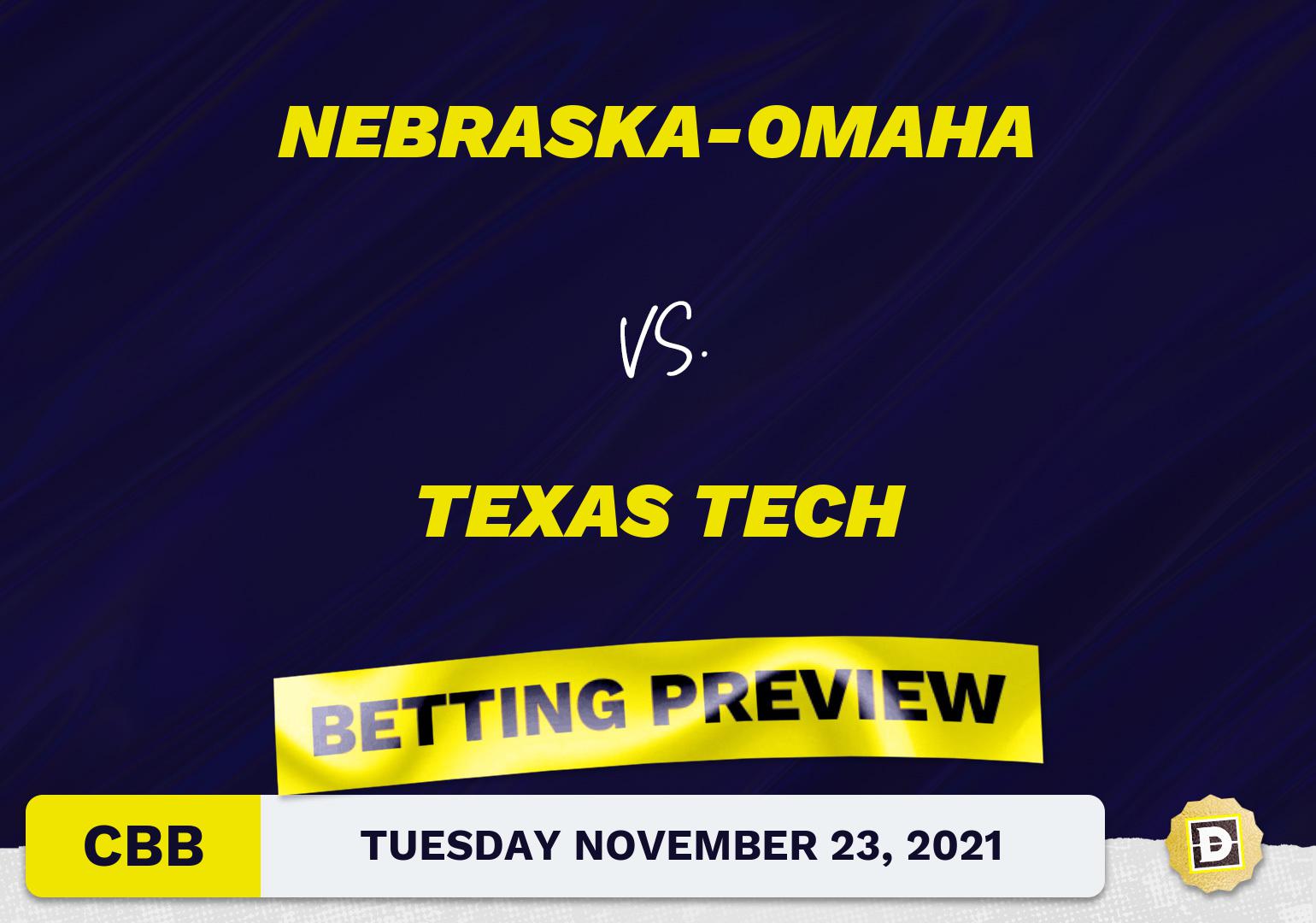 Nebraska-Omaha vs. Texas Tech CBB Predictions and Odds - Nov 23, 2021