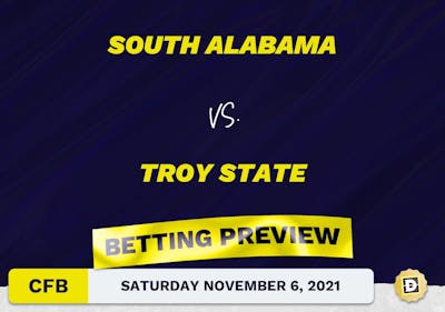 South Alabama vs. Troy State CFB Predictions and Odds - Nov 6, 2021