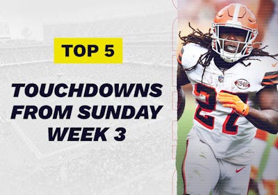 2021 NFL Season: The Top 5 Touchdowns of Sunday, September 26, 2021