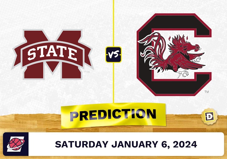 Mississippi State vs. South Carolina Prediction, Odds, College Basketball Picks  [1/6/2024]