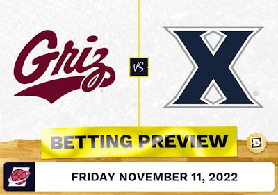 Montana vs. Xavier CBB Prediction and Odds - Nov 11, 2022