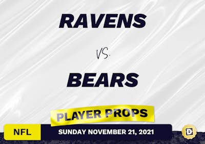 Ravens vs. Bears Projected Player Stats - Nov 21, 2021