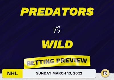 Predators vs. Wild Predictions and Odds - Mar 13, 2022