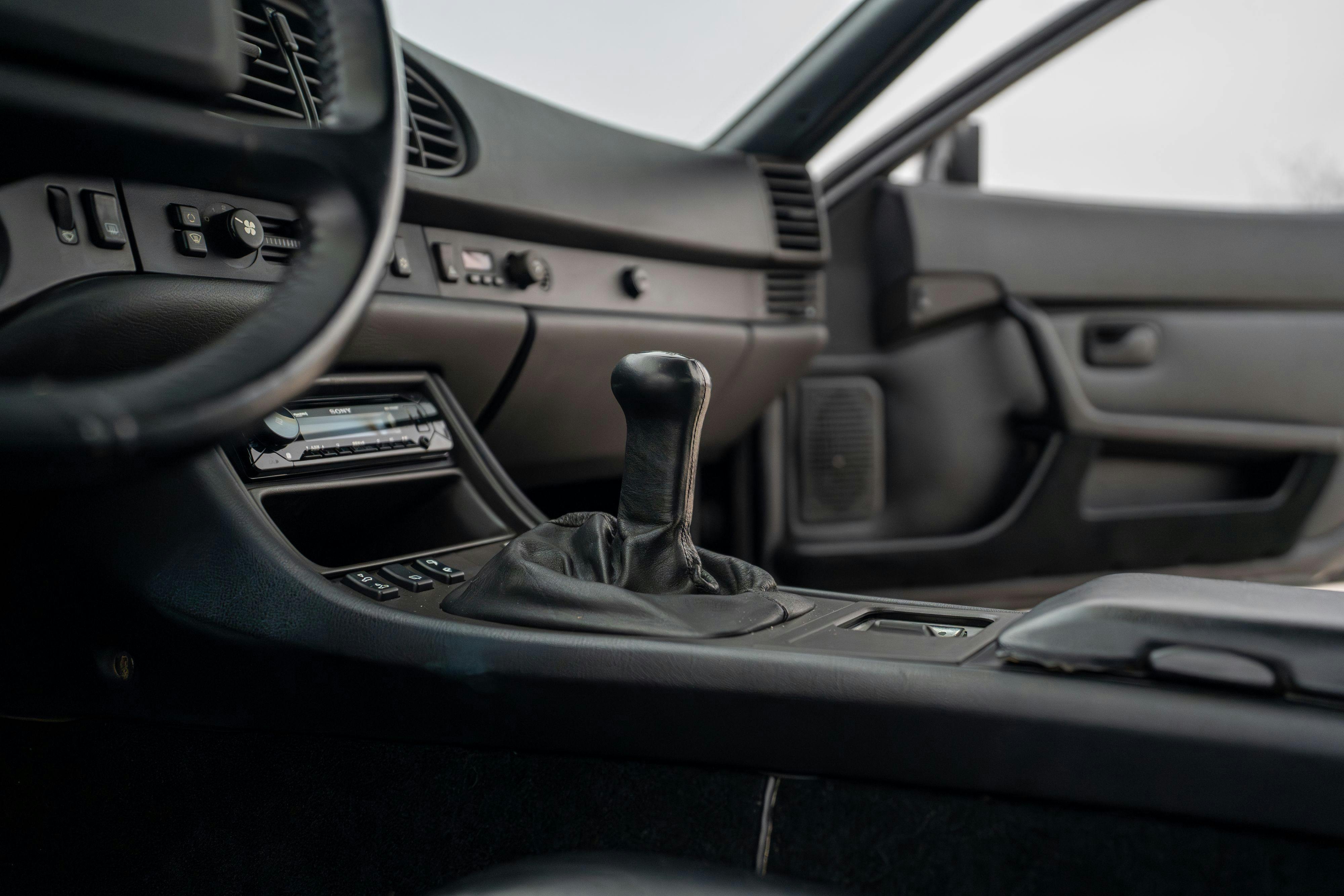 1986 Porsche 944 Turbo interior in Black on Black in Lakeway, TX.