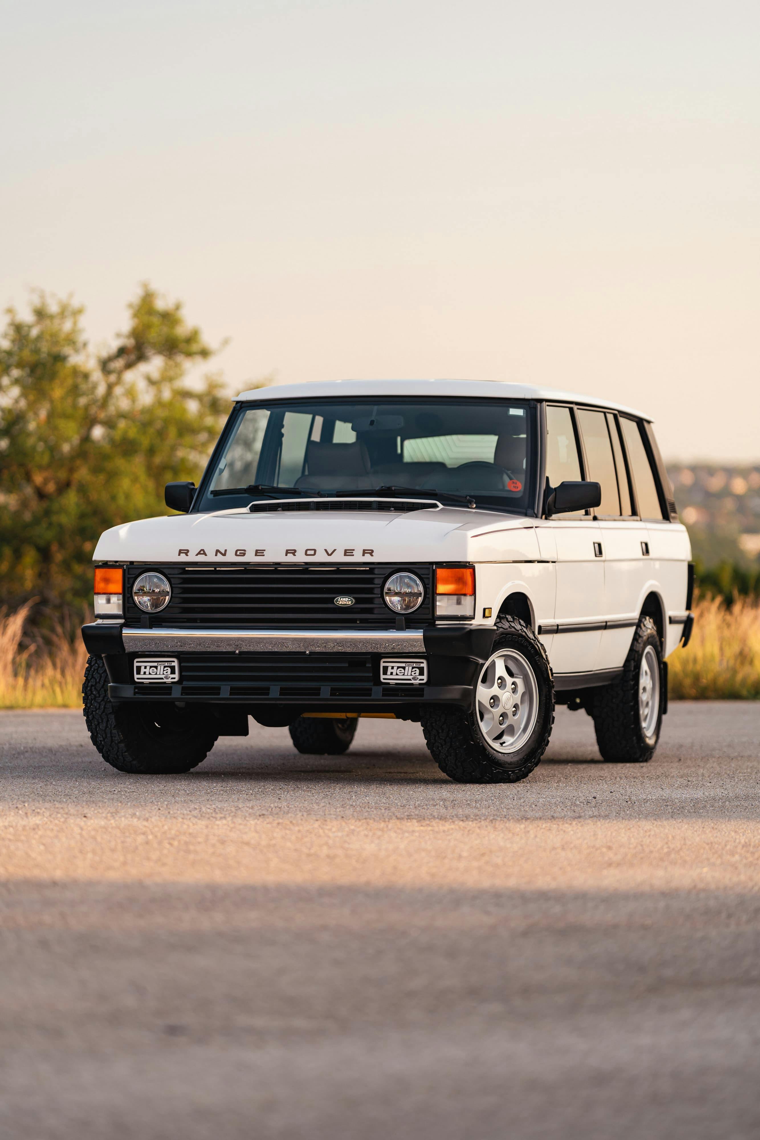 1995 White Land Rover Range Rover County Long Wheel Base in Austin, TX.
