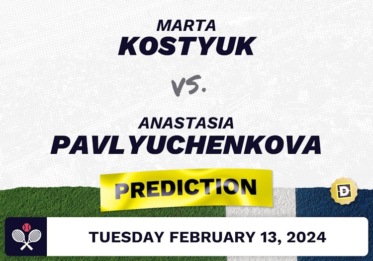 Marta Kostyuk vs. Anastasia Pavlyuchenkova Prediction, Odds, Picks for WTA Doha 2024