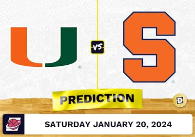 Miami (FL) vs. Syracuse Prediction, Odds, College Basketball Picks [1/20/2024]