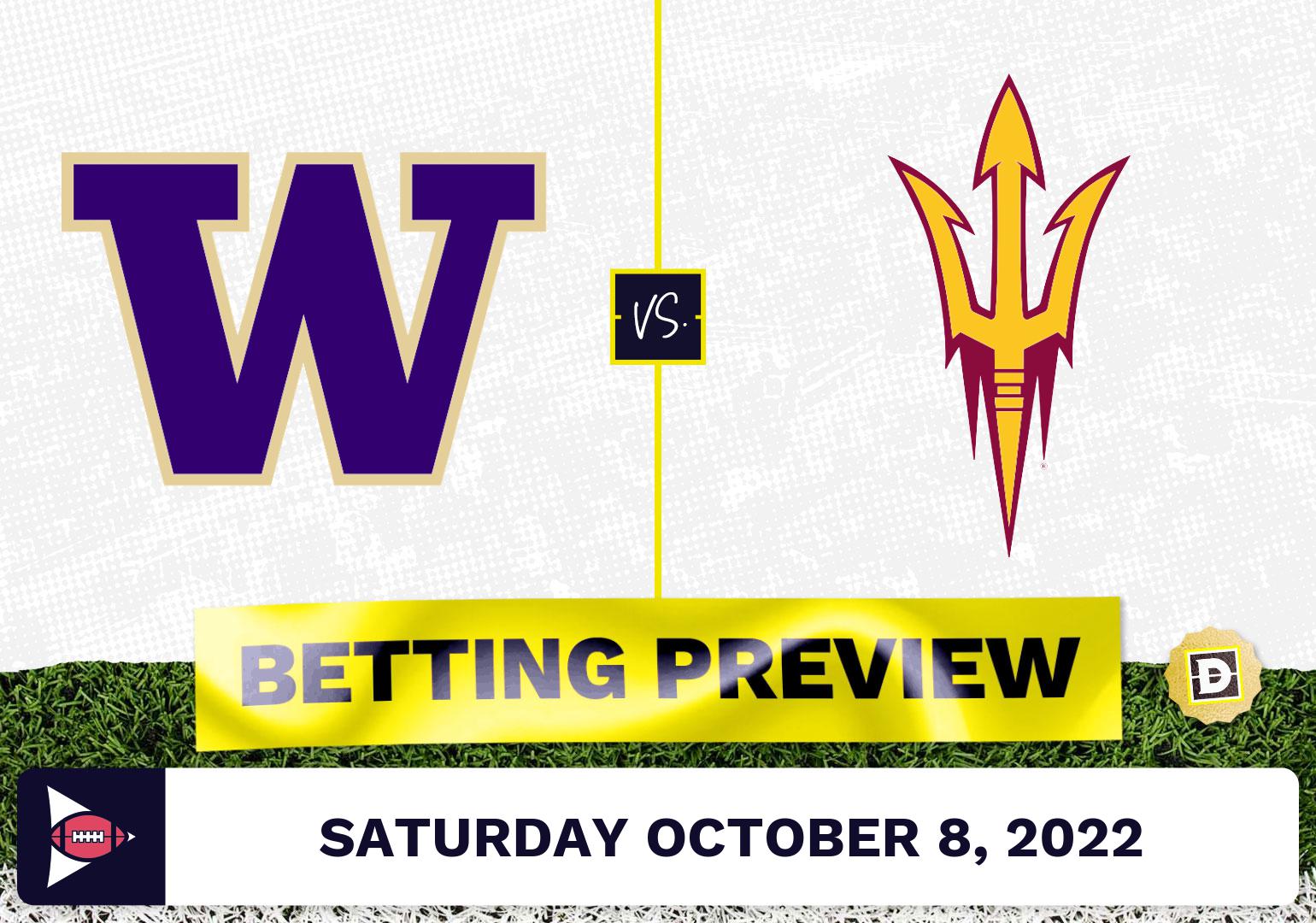 Washington vs. Arizona State CFB Prediction and Odds - Oct 8, 2022