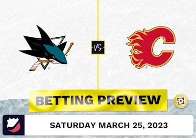 Sharks vs. Flames Prediction and Odds - Mar 25, 2023