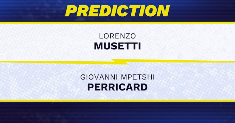 Lorenzo Musetti vs Giovanni Mpetshi Perricard Tennis Prediction.