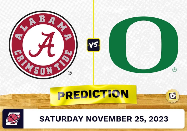 Alabama vs. Oregon Basketball Prediction - November 25, 2023