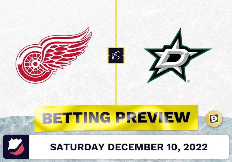 Red Wings vs. Stars Prediction and Odds - Dec 10, 2022