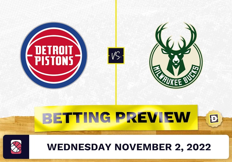 Pistons vs. Bucks Prediction and Odds - Nov 2, 2022