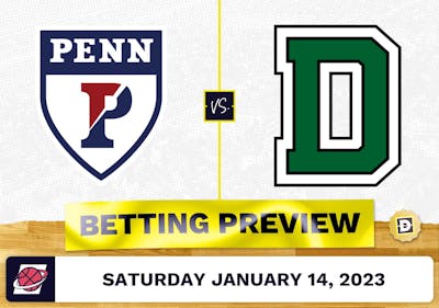 Pennsylvania vs. Dartmouth CBB Prediction and Odds - Jan 14, 2023