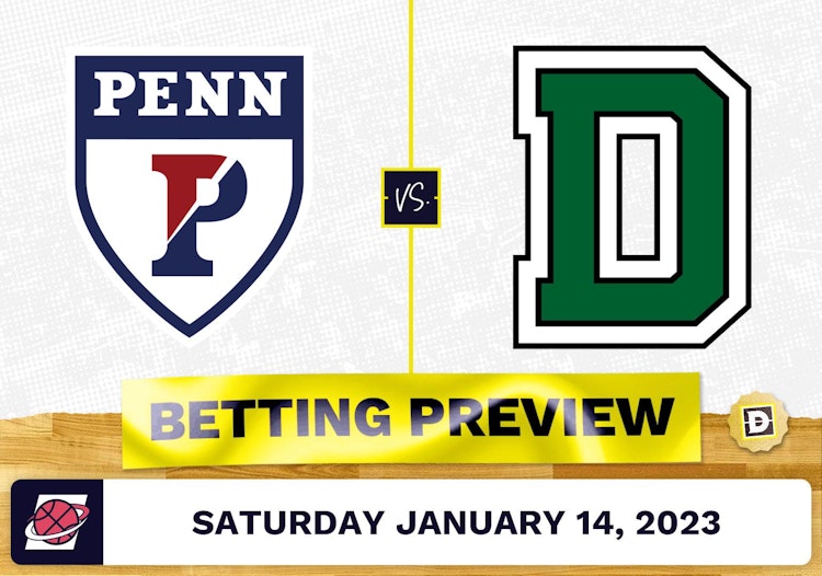Pennsylvania vs. Dartmouth CBB Prediction and Odds - Jan 14, 2023