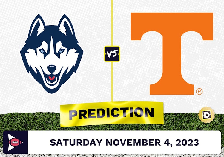 Connecticut vs. Tennessee CFB Prediction and Odds - November 4, 2023