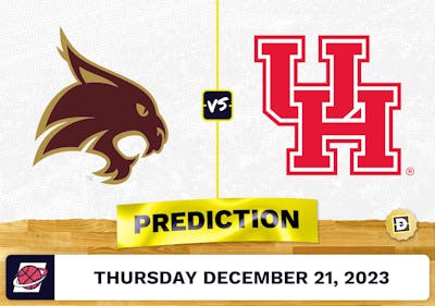Texas State vs. Houston Prediction, Odds, College Basketball Picks  [12/21/2023]