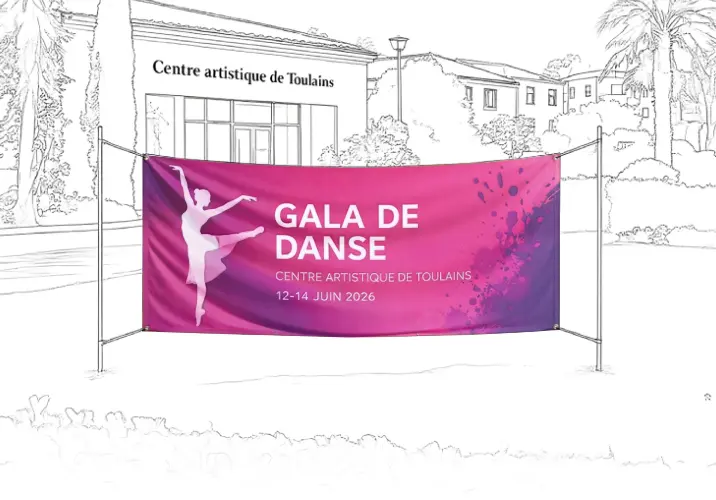 Impression bâche PVC laminée pour affichage extérieur