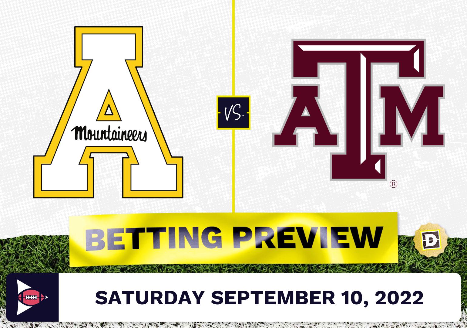 Appalachian State vs. Texas A&M CFB Prediction and Odds - Sep 10, 2022