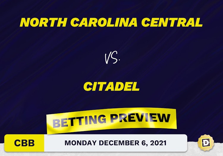 North Carolina Central vs. Citadel CBB Predictions and Odds - Dec 6, 2021