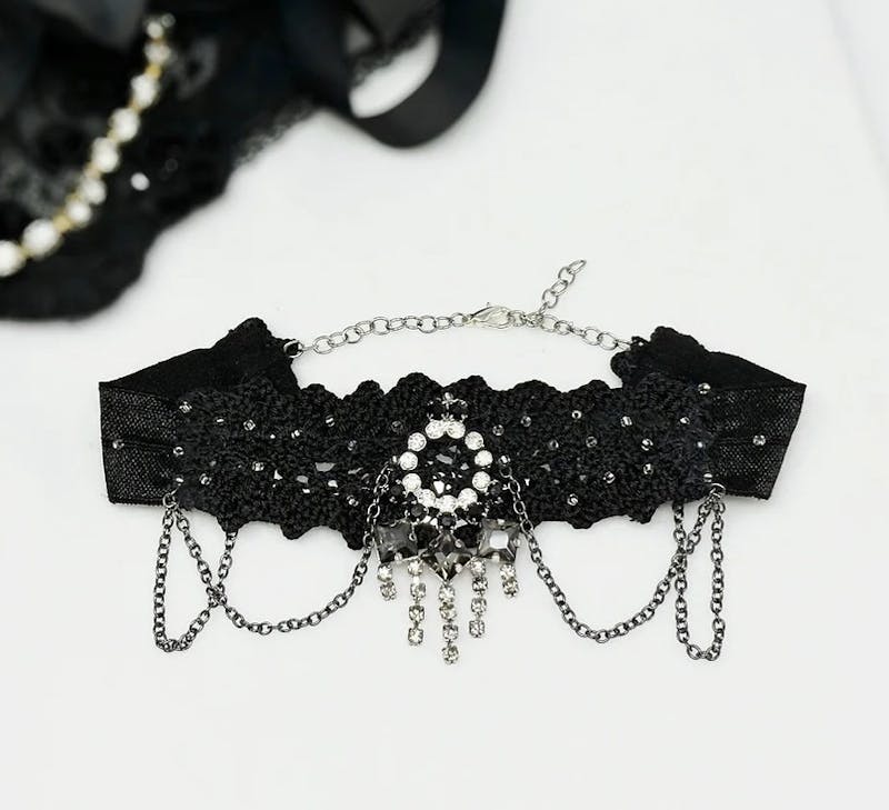 Black Lace elastic choker