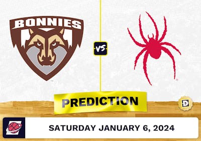 St. Bonaventure vs. Richmond Prediction, Odds, College Basketball Picks  [1/6/2024]