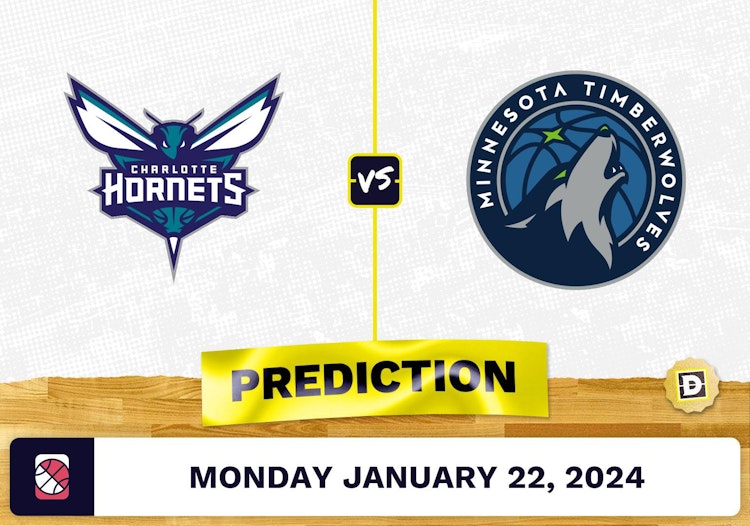 Charlotte Hornets vs. Minnesota Timberwolves Prediction, Odds, NBA Picks [1/22/2024]