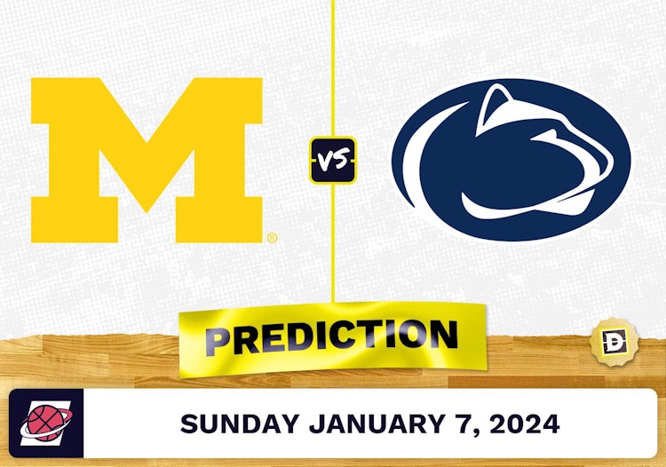 Michigan vs. Penn State Prediction, Odds, College Basketball Picks  [1/7/2024]