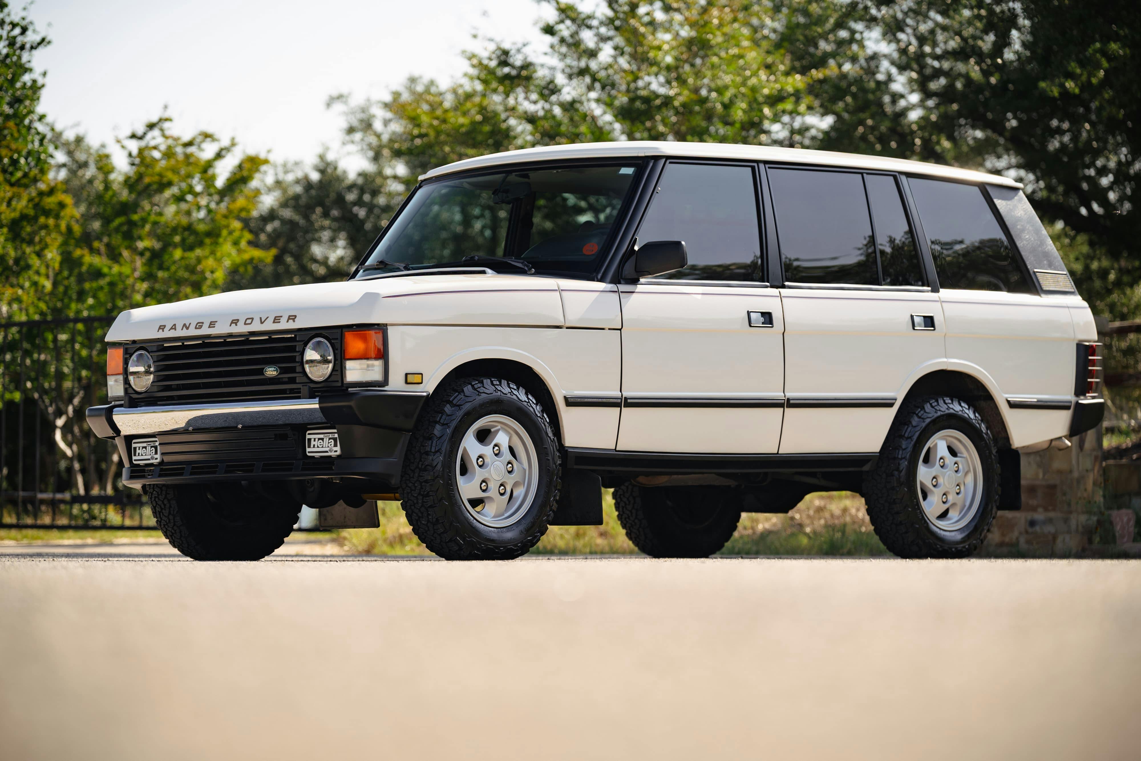 1995 White Land Rover Range Rover County Long Wheel Base in Austin, TX.