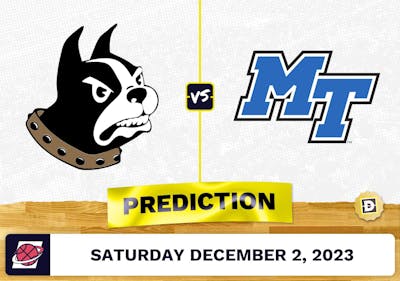 Wofford vs. Middle Tennessee Basketball Prediction - December 2, 2023