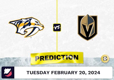 Nashville Predators vs. Vegas Golden Knights Prediction, Odds, NHL Picks [2/20/2024]