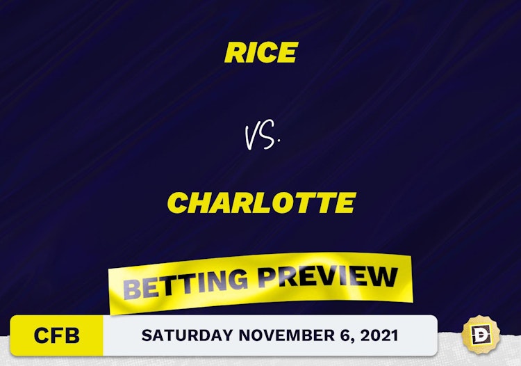 Rice vs. Charlotte CFB Predictions and Odds - Nov 6, 2021