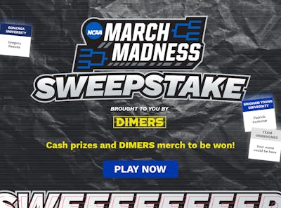 Enter The Dimers March Madness Free Sweepstake Contest!