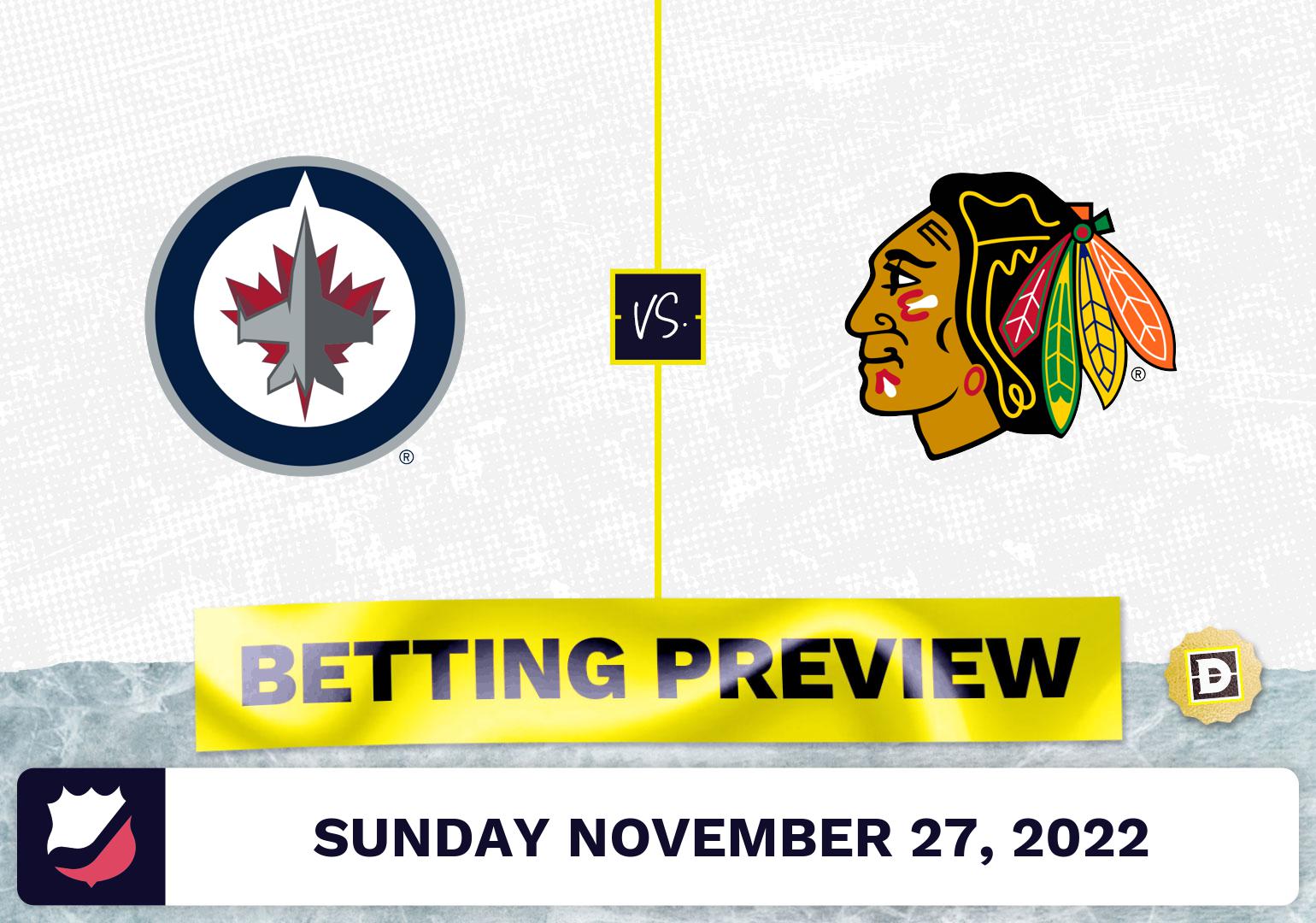 Jets vs. Blackhawks Prediction and Odds - Nov 27, 2022
