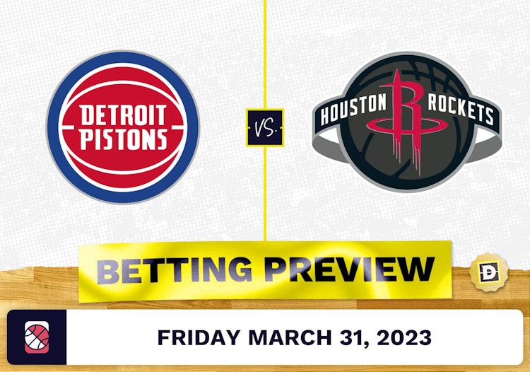 Pistons vs. Rockets Prediction and Odds - Mar 31, 2023