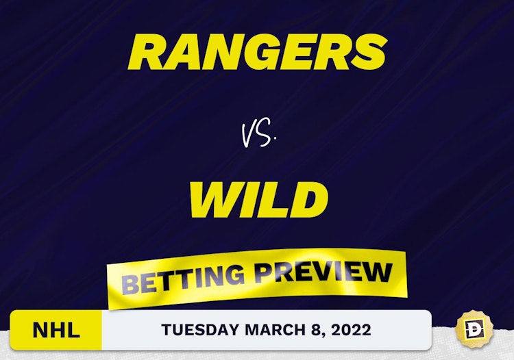 Rangers vs. Wild Predictions and Odds Mar 8, 2022